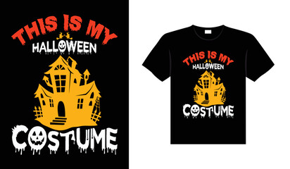Halloween horror vintage t-shirt design, scary print template vector graphics, high-quality typography illustration shirt design