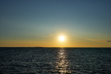 北海道稚内市　ノシャップ岬の日没
