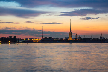 Naklejka premium The Peter and Paul fortress in Saint Petersburg