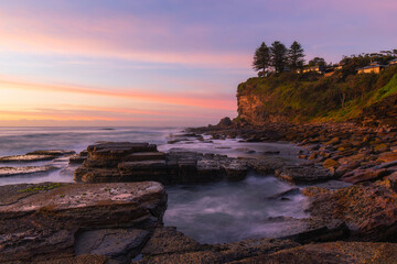 Beautiful view of Avalon Beach coastline, Sydney, Australia.