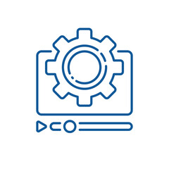 thin line player with cog like video configuration