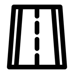 road icon outline style