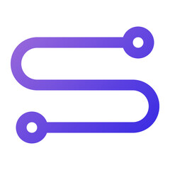 route icon outline gradient style