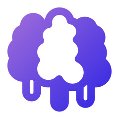 forest icon gradient style