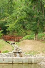 stone bridge in the zen park