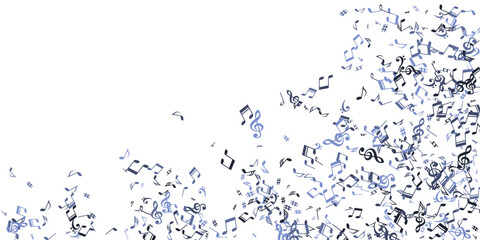 Musical note symbols vector design. Melody