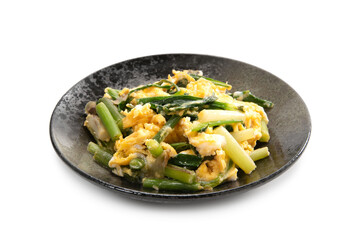 ミョウガタケの卵とじ