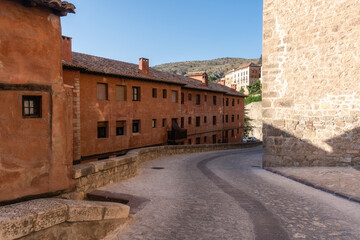 Streets, houses and details of Albarracín, Teruel (Spain)