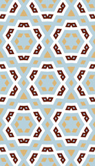 Abstract geometric pattern. A seamless background. Vintage ornament for wallpaper, printing on the packaging paper, textiles, tile.