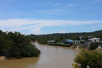 Fototapeta premium Beautiful estuary of Sichon, Nakhon Si Thammarat