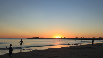 Soleil couchant Plage de St-Gilles