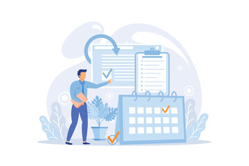 Vision and scope document abstract concept vector illustration. Vision statement, scope document, main plan, project management, software business analysis, idea and goal abstract metaphor.