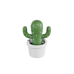 Cactus Plant 3D Illustrations