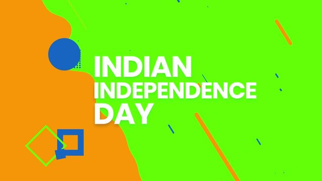 indian independence day with indain flag color background.