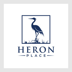 crane character logo design