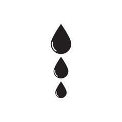 water drop icon logo vector design