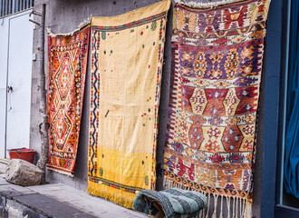 Traditional handmade carpets in Uchisar, Cappadocia, Turkey
