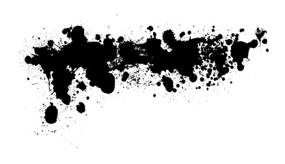 Fototapeta na wymiar Black blob object on White Background. Vector illustration