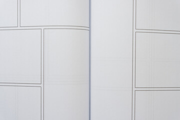 blank paper with layout frames (comic book format)