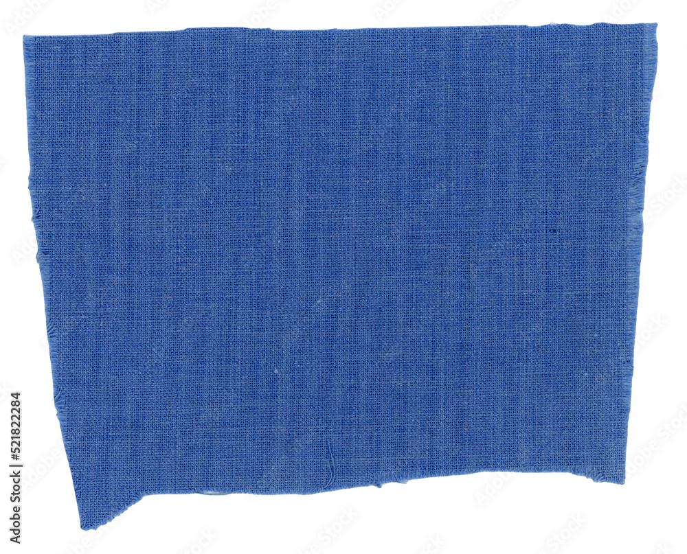 Poster blue cotton fabric swatch transparent png