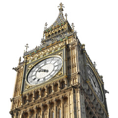 Fototapeta na wymiar Big Ben in London transparent PNG