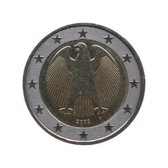 german two euro coin transparent PNG