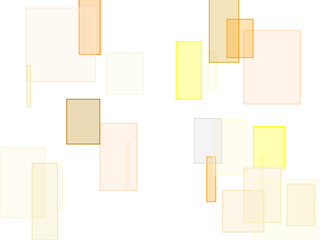 Abstract grey yellow orange rectangles overlay with transparent