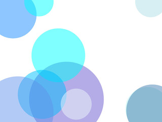 Abstract blue circles overlay with transparent PNG background