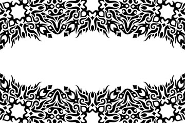 Clip art with black vintage ornate border