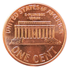 1 cent coin, United States - obrazy, fototapety, plakaty