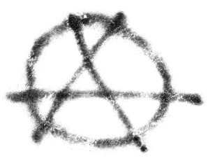 Circle A anarchy symbol transparent PNG