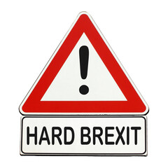 Hard Brexit danger sign transparent PNG