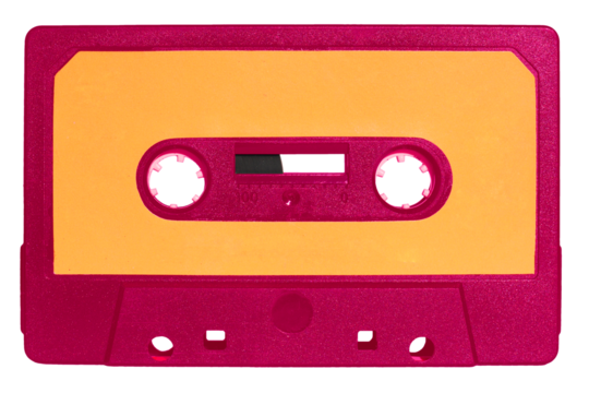 magnetic tape cassette transparent PNG