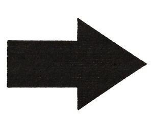 Black cardboard arrow transparent PNG - 521823808
