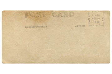 Postcard transparent PNG