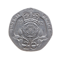 20 pence coin, United Kingdom transparent PNG