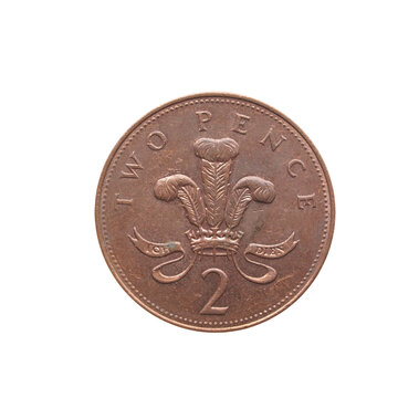 2 pence coin, United Kingdom transparent PNG