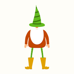 Little Halloween Gnome, Garden Gnome, Cute Autumn Character