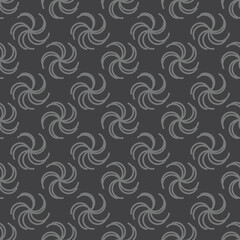 five stroke flowers seamless pattern
