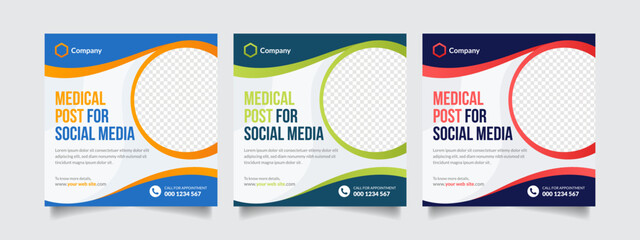 Healthcare and Medical Flyer or Social Media Post Template