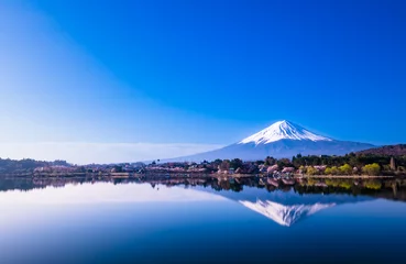 Fotobehang 奥河口湖からの逆さ富士２０２２ © kt-wat