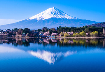 奥河口湖からの逆さ富士２０２２