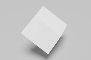 Blank A4 Bi-Fold Brochure Mockups