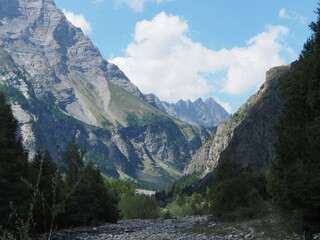 vallée du Fournel massif des écrins, montagne, alpage, rochers