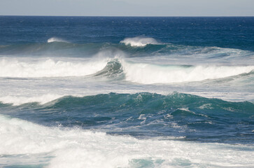Waves in the north coast of Gran Canaria. Quintanilla. Arucas. Gran Canaria. Canary Islands. Spain.