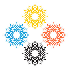 ornament Sunny Day logo vector