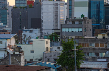 Apartment Landscape in Seoul, Korea