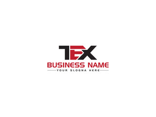 Colorful TEX Logo Letter Vector, Letter TE t e x Logo Icon Vector Stock For Business