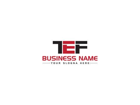 Colorful TEF Logo Letter Vector, Letter TE t e f Logo Icon Vector Stock For Business