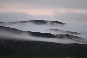 fog in the mountains